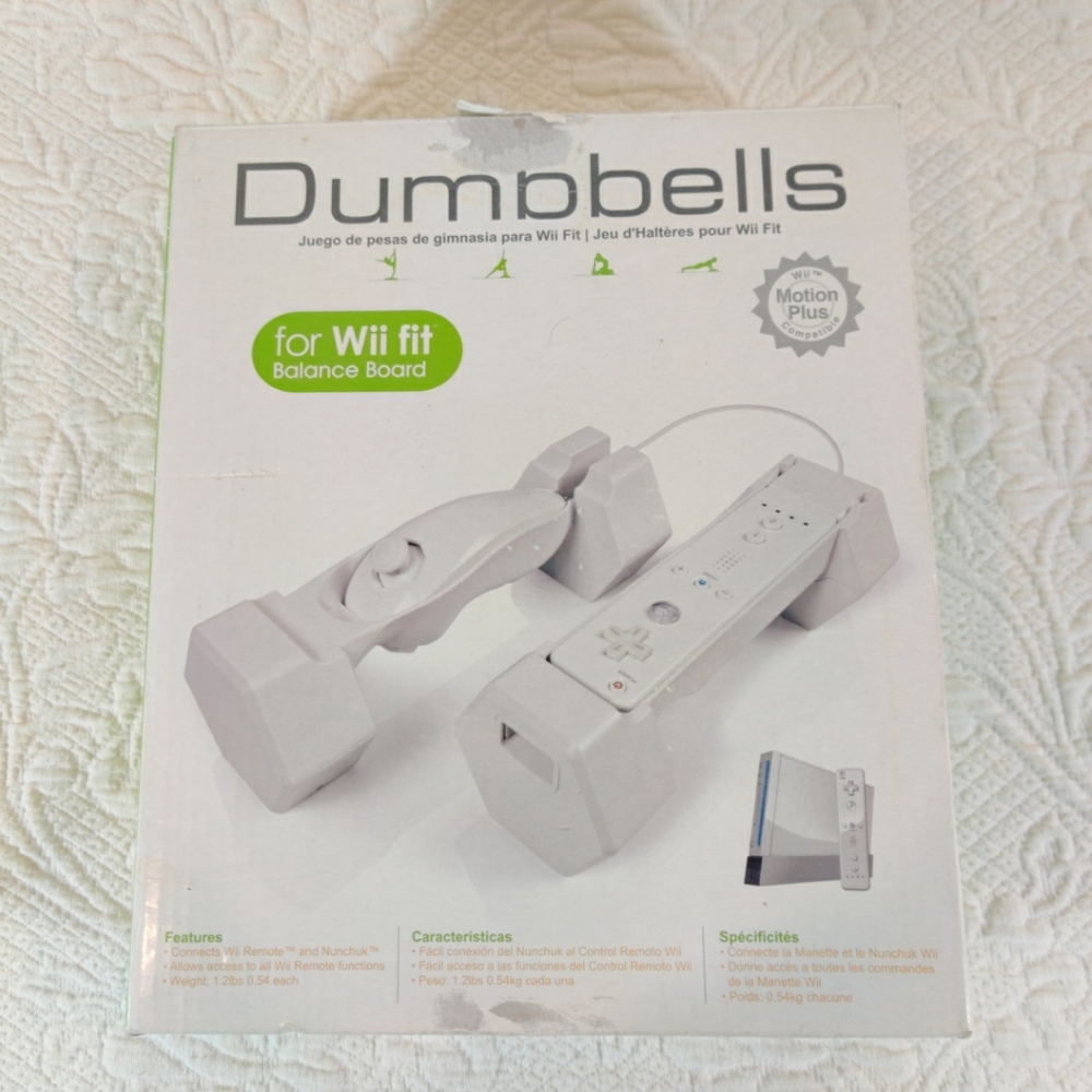 CTA Dumbbells For Wii Fit Balance Board, 1.2 Pounds Each